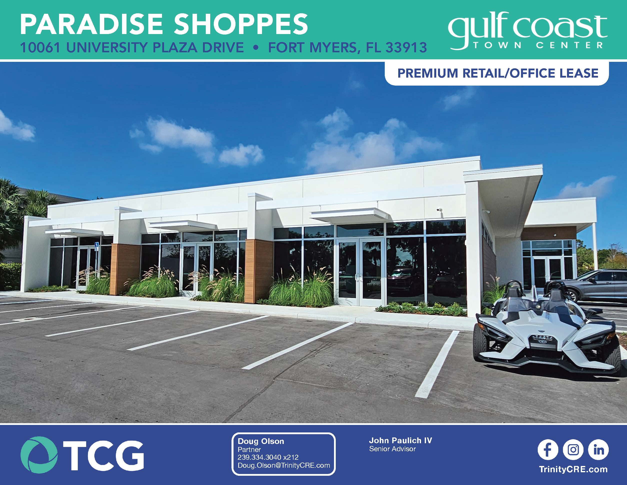 Brochure 10061 University Plaza Paradise Shoppes Page 1